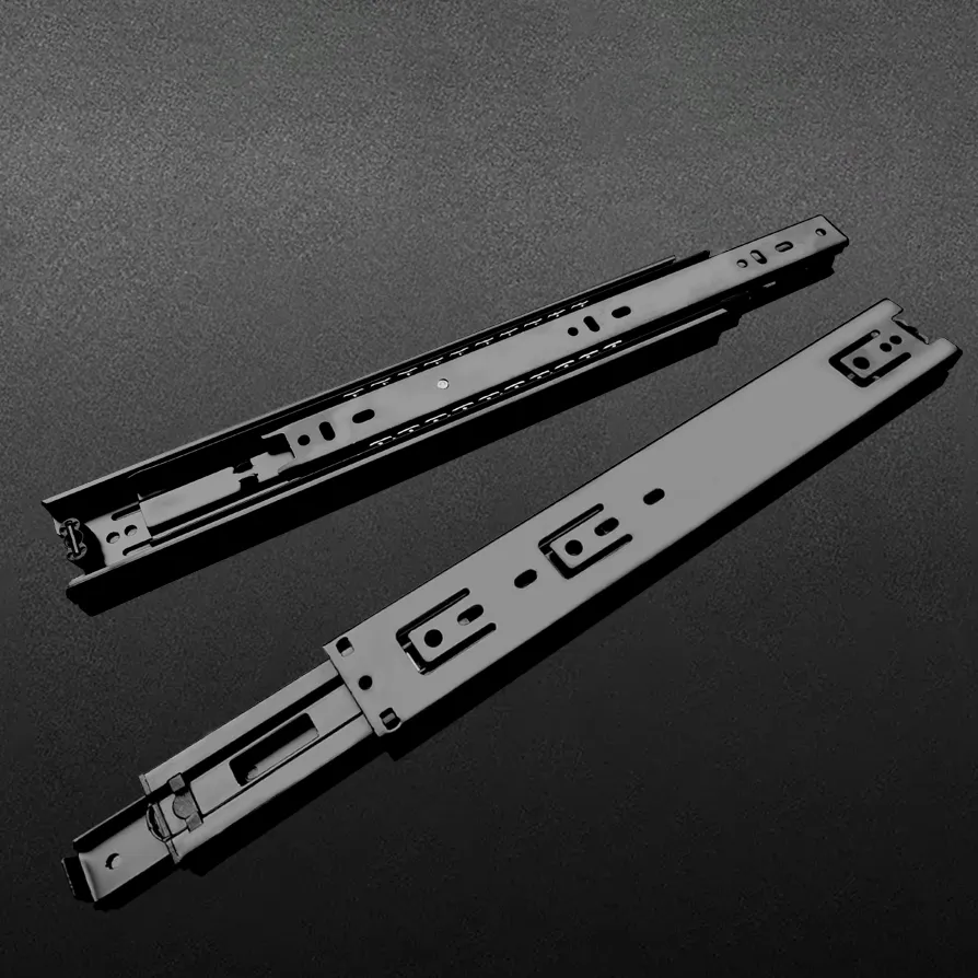 三节钢珠抽屉滑轨 A1045