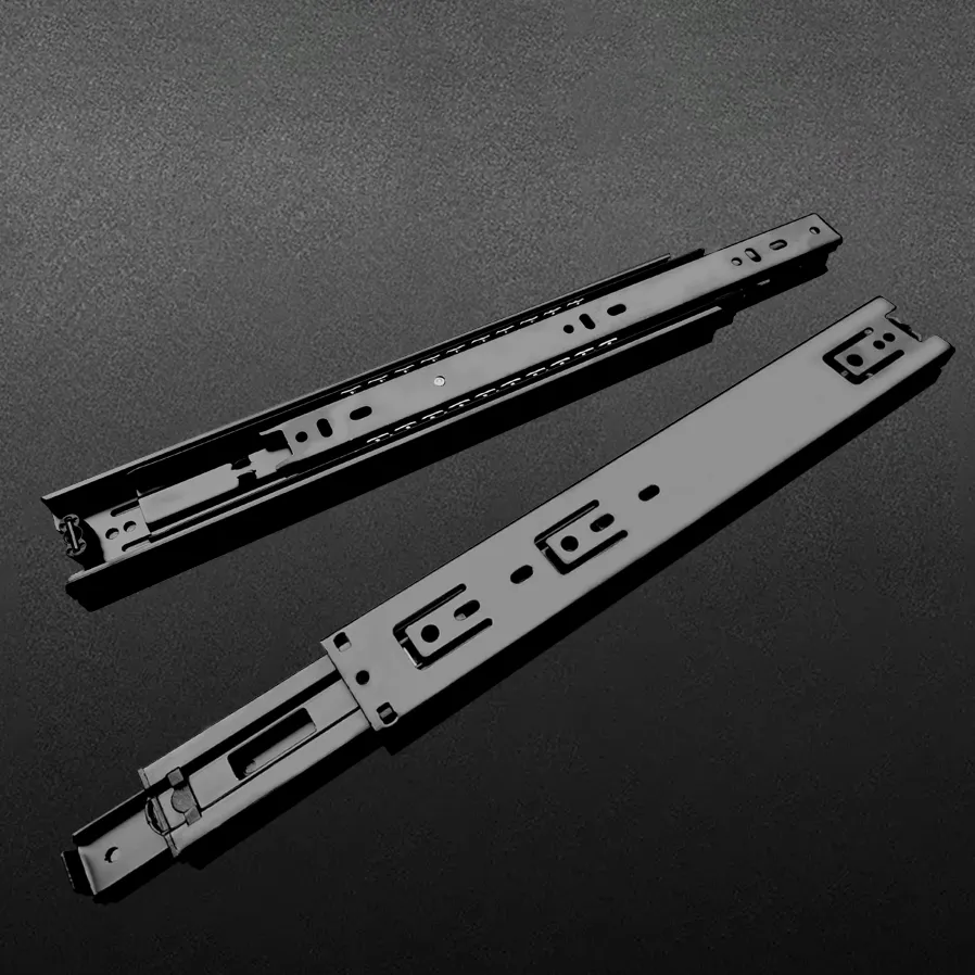 三节钢珠抽屉滑轨 A1245产品