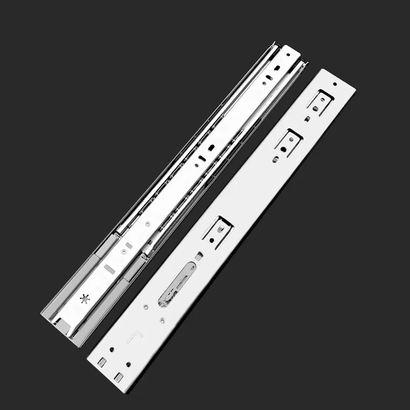 51宽阻尼重型三节钢珠滑轨E1551产品