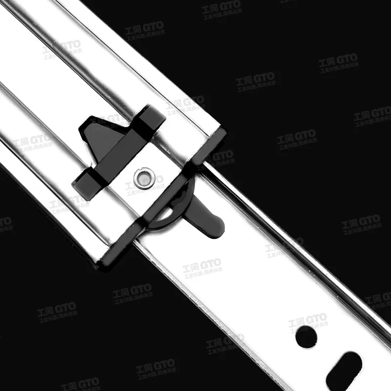 304不锈钢51宽阻尼重型三节钢珠滑轨E1551S