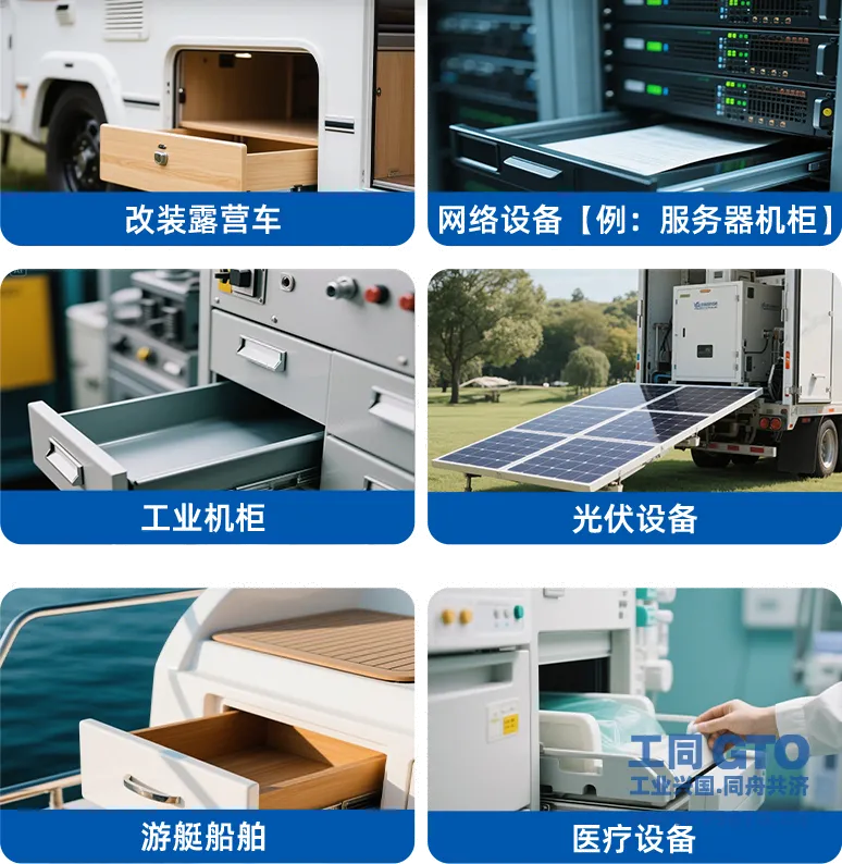 三节重型钢珠滑轨应用场景之一